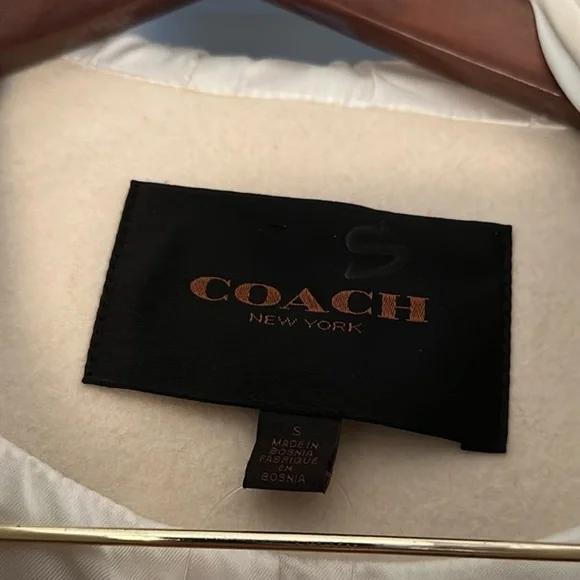 NWT Coach Shearling coat sz S - Picture 6 of 11